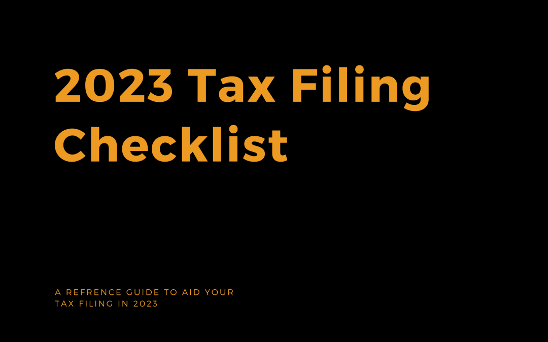 2023 Tax Filing Checklist